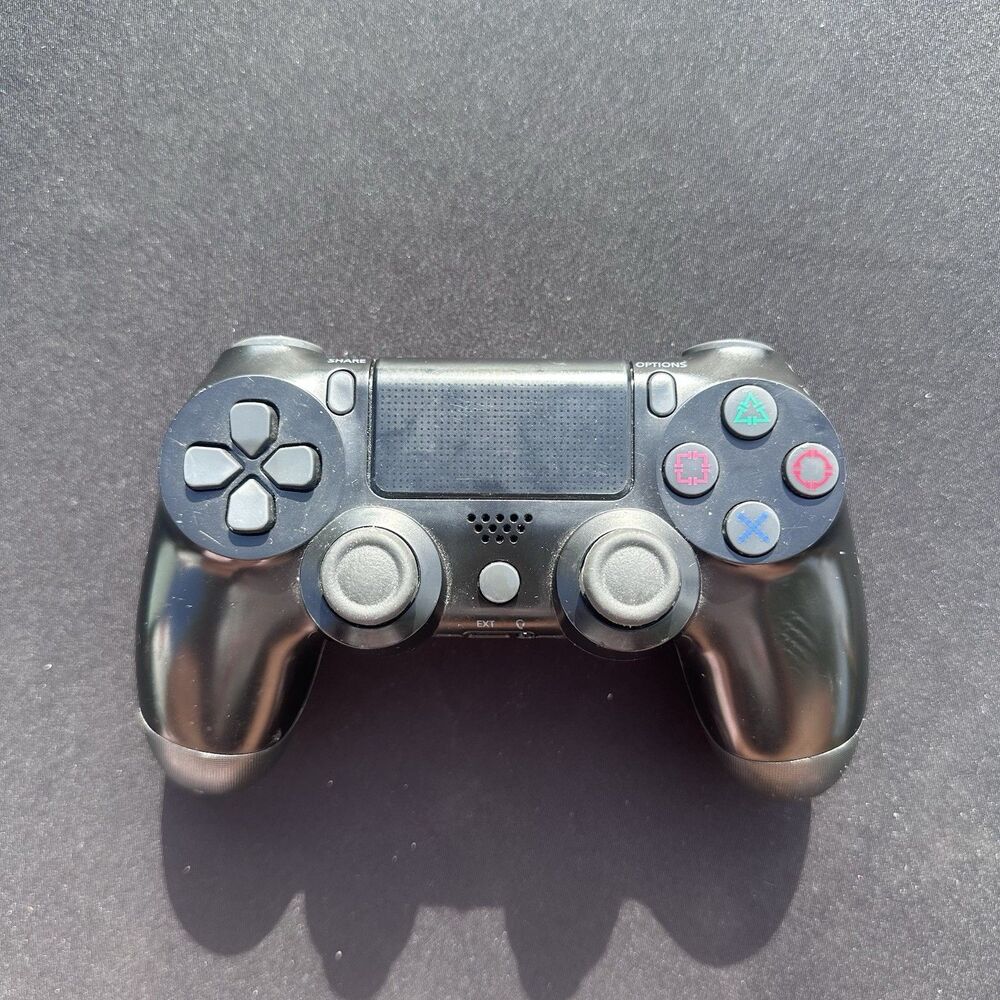 Black Wireless PS4-Style Controller Tested Working Unbranded